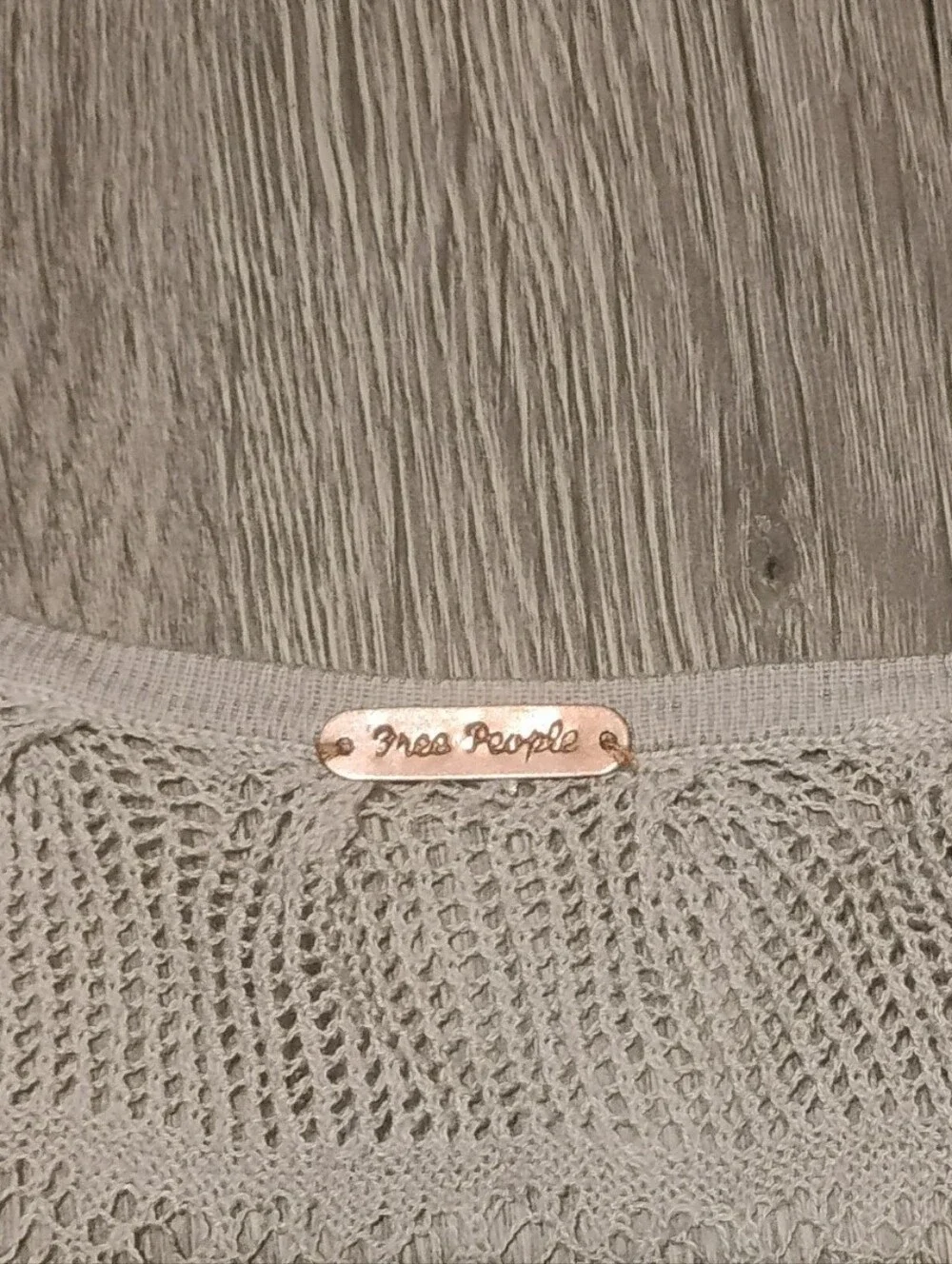 Free People Knit Lace Crop Top